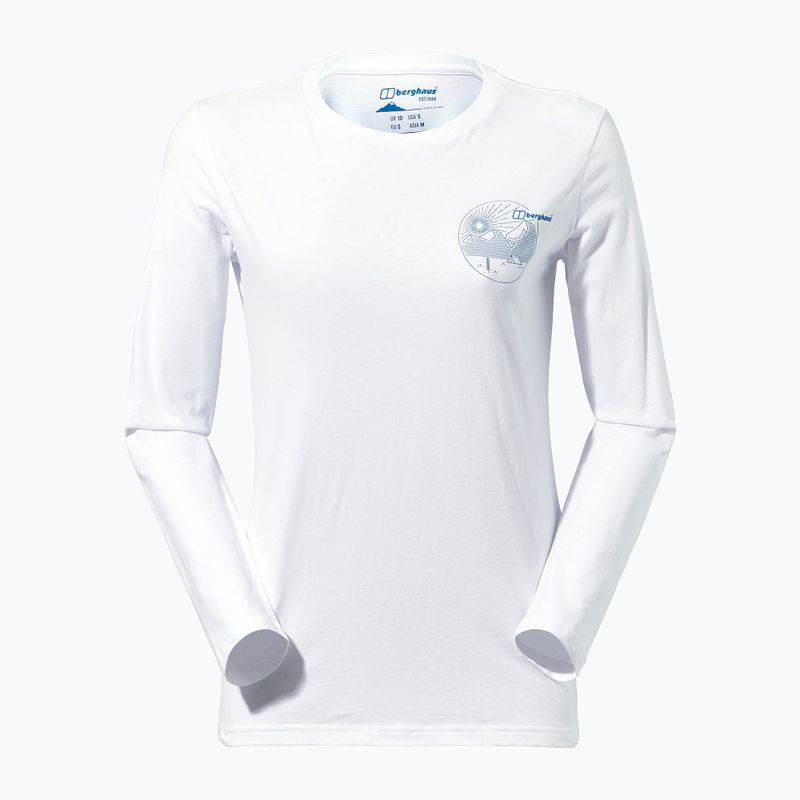 Longsleeve pentru femei Berghaus Linear Landscape pure white 8