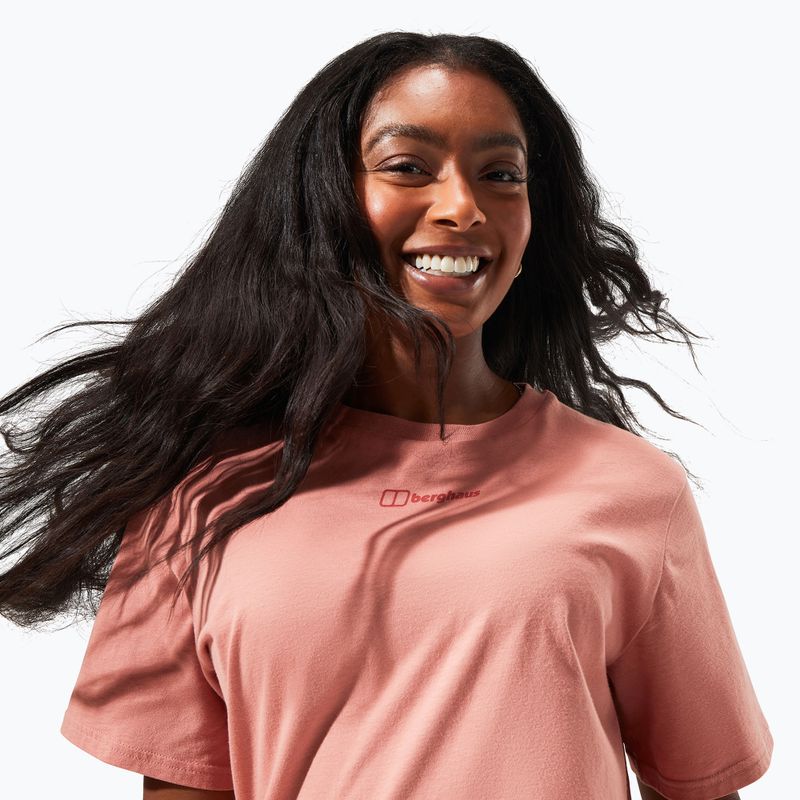 Tricou pentru femei Berghaus Boyfriend Logo rose dawn