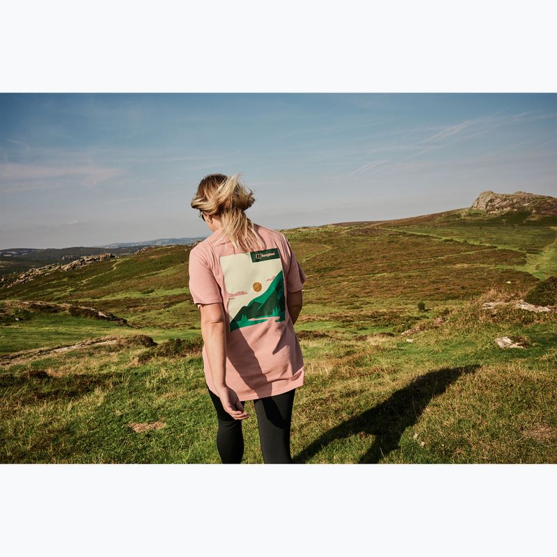 Tricou pentru femei Berghaus Boyfriend Logo rose dawn