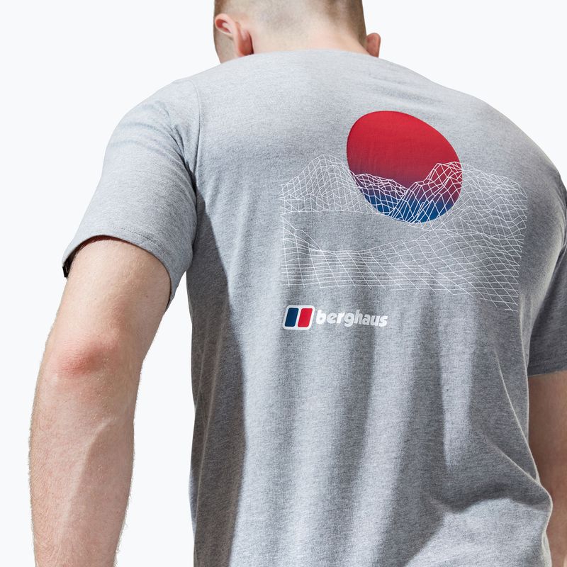 Tricou pentru bărbați Berghaus Snowdon SS Tee 2.0 grey marl bci 7