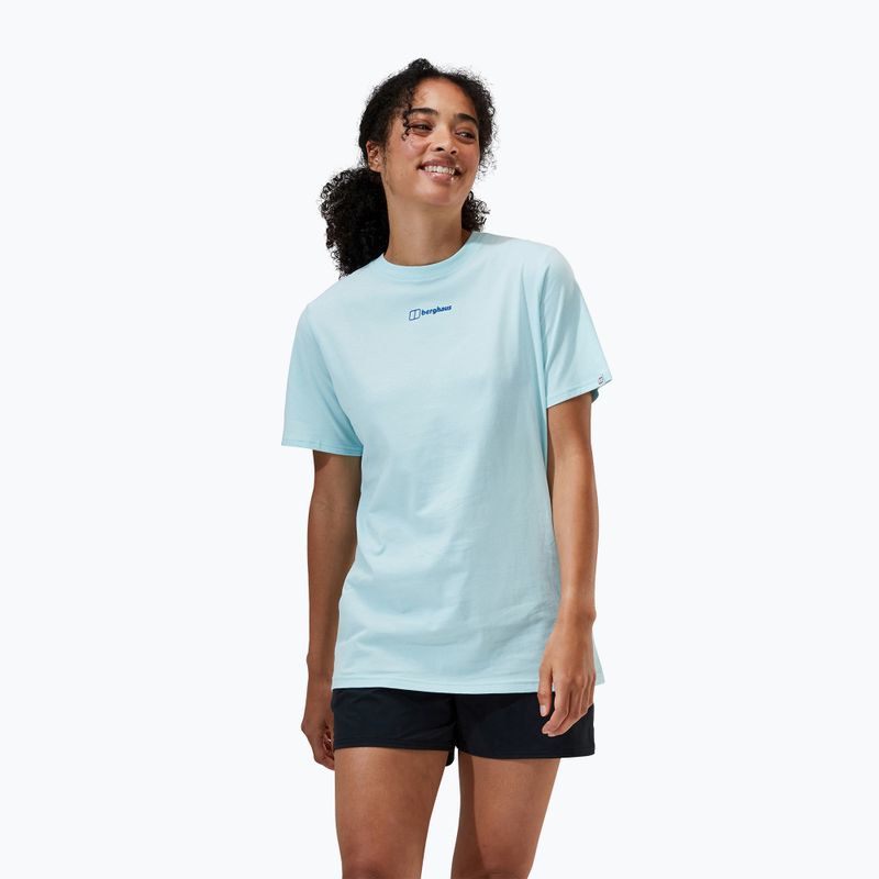 Tricou pentru femei Berghaus Boyfriend Dolomites iced aqua