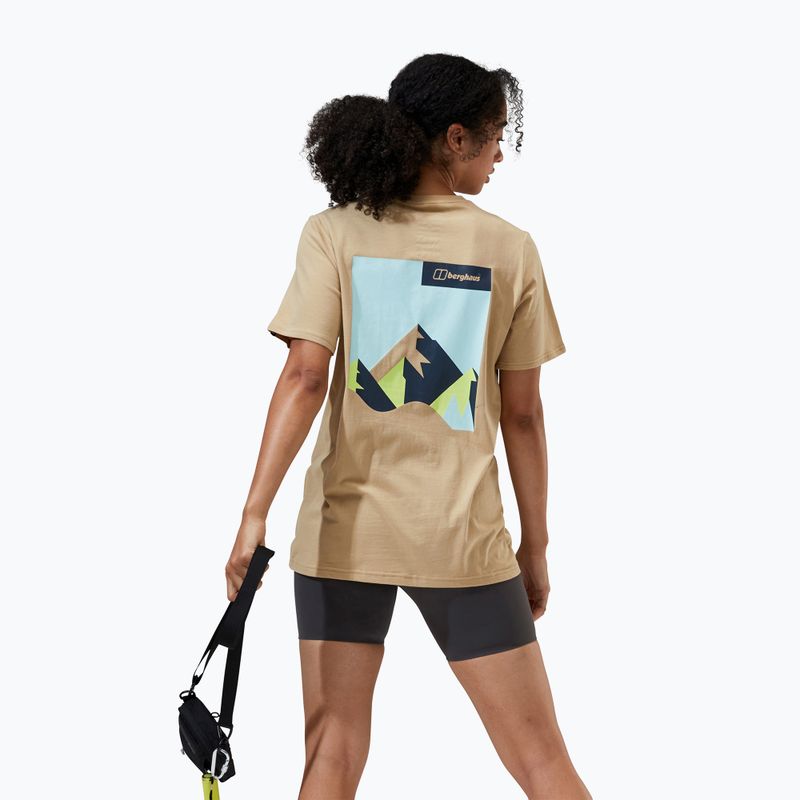 Tricou pentru femei Berghaus Boyfriend Dolomites sand dune 3