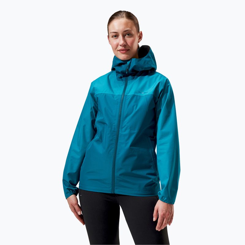 Geacă de ploaie pentru femei Berghaus Deluge Pro 3.0 deep ocean/jungle jewel pentru femei