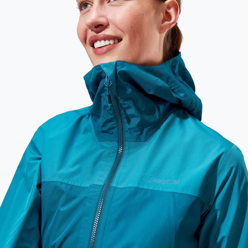 Geacă de ploaie pentru femei Berghaus Deluge Pro 3.0 deep ocean/jungle jewel pentru femei 4