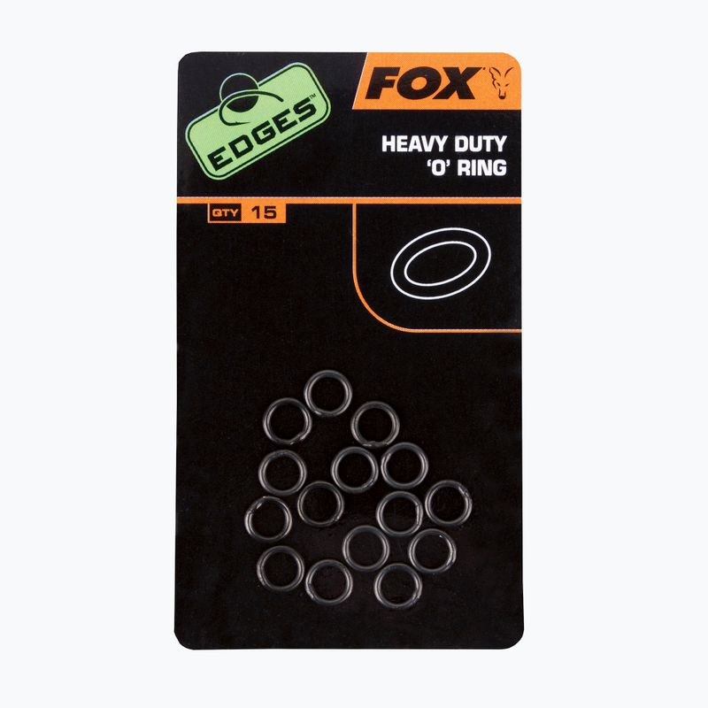 Fox Edges Heavy Duty O inel O inel de crap de legătură 15 buc negru CAC496