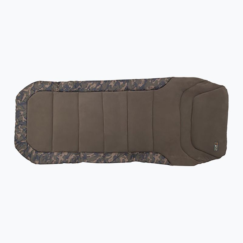 Pat de crap Fox R2 Camo Standard Fotoliu de pat maro CBC055 2