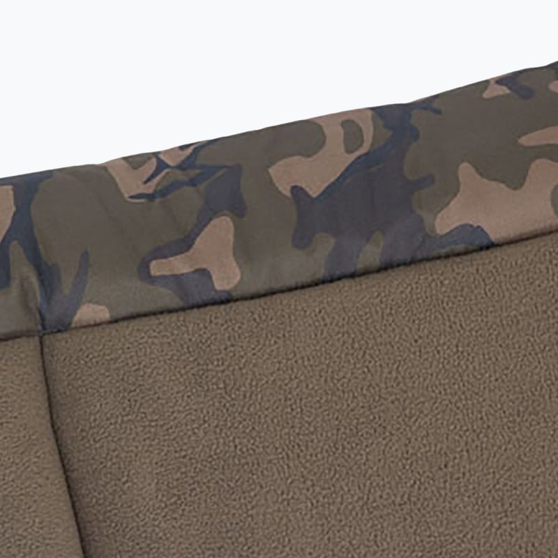 Pat de crap Fox R2 Camo Standard Fotoliu de pat maro CBC055 3