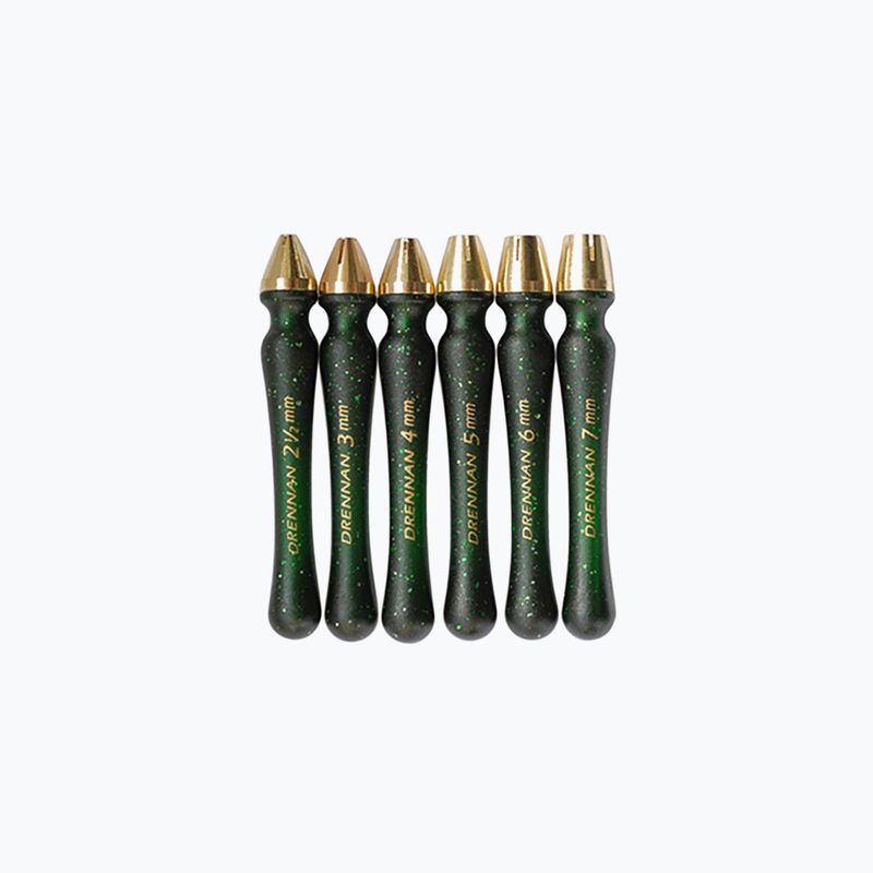 Drennan Alamă cu cap de alamă Punctele pentru pâine set de 6 bucăți verde TABP001