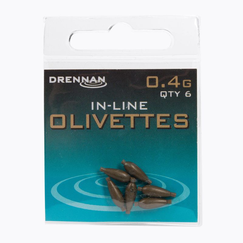 Drennan greutăți de măsline Drennan cu ace 6pcs gri TOOIO030