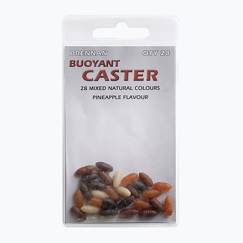 Drennan Buoyant Caster 28 bucată maro artificială vierme momeală maro TGABBC001