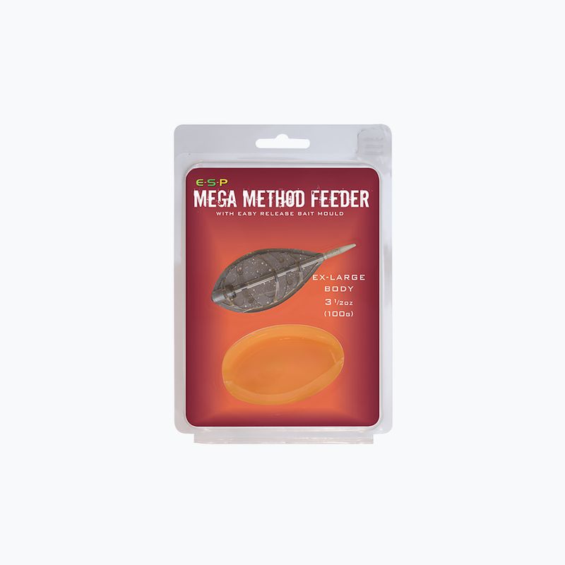 ESP Mega Method Feeder XL Coș pentru groundbait + mucegai maro ETFMMB100