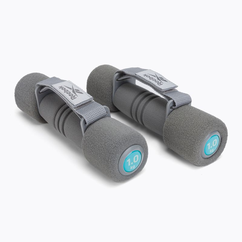 Gantere Reebok 2 x 1 kg gri RAWT-11061BL