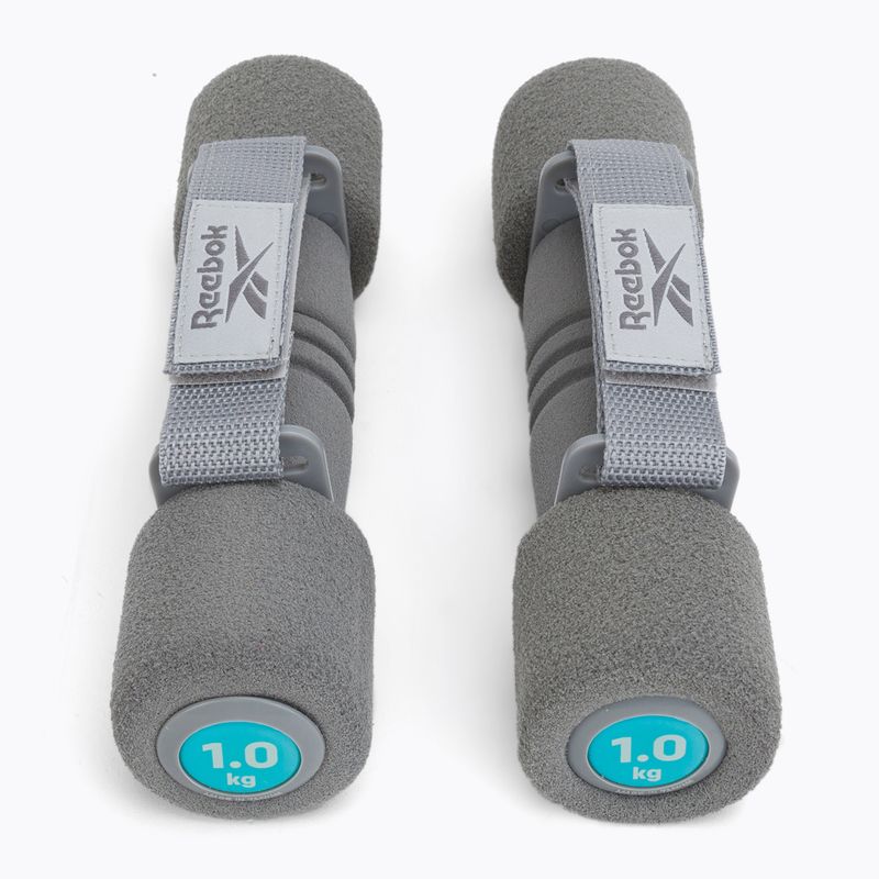 Gantere Reebok 2 x 1 kg gri RAWT-11061BL 3