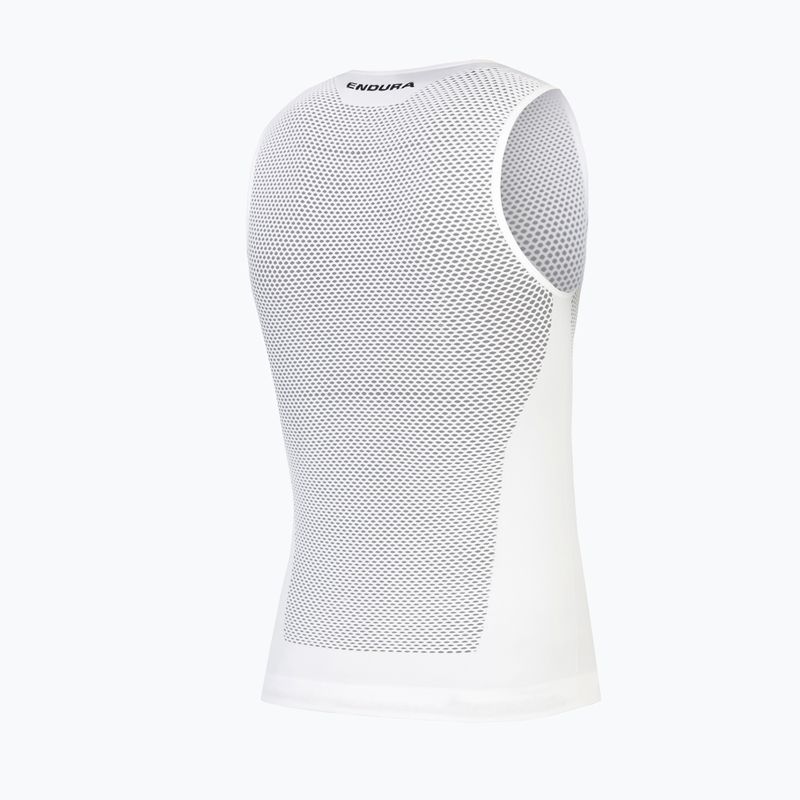 Tricou de ciclism pentru bărbați Endura Fishnet II Sleeveless Baselayer white 2