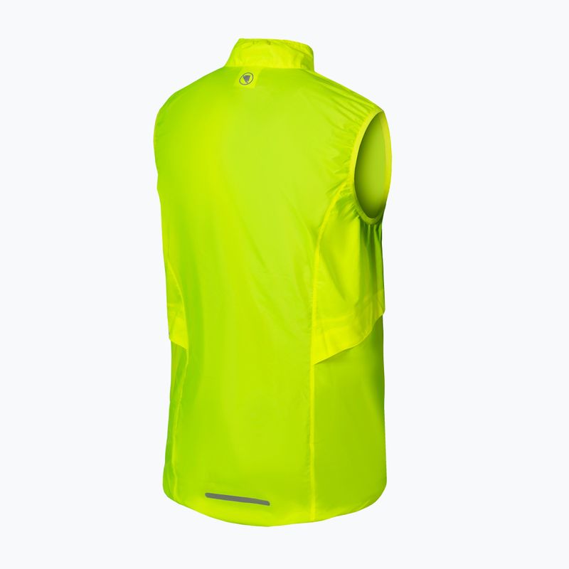 Vestă de ciclism pentru bărbați Endura Pakagilet hi-viz yellow 2