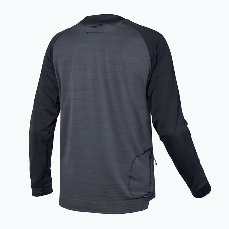 Longsleeve de ciclism pentru bărbați Endura Singletrack Fleece black 7