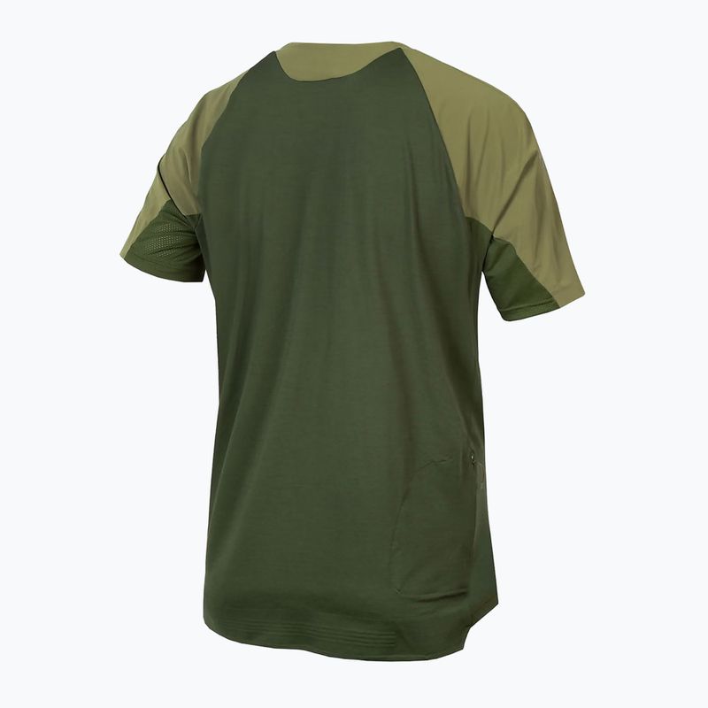 Tricou de ciclism pentru bărbați Endura GV500 Foyle Tech olive green 2