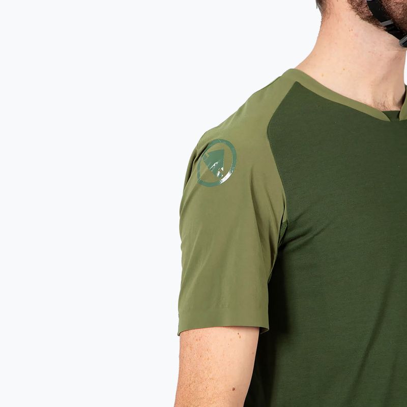 Tricou de ciclism pentru bărbați Endura GV500 Foyle Tech olive green 5