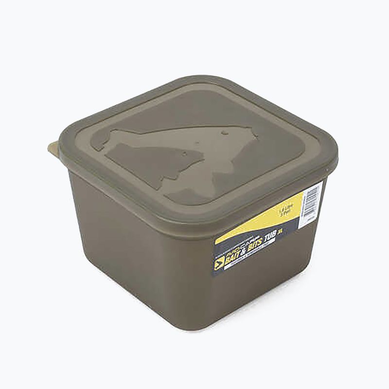 Avid Carp Bait Tub Deep Size cu capac & Divder verde AVBT/01