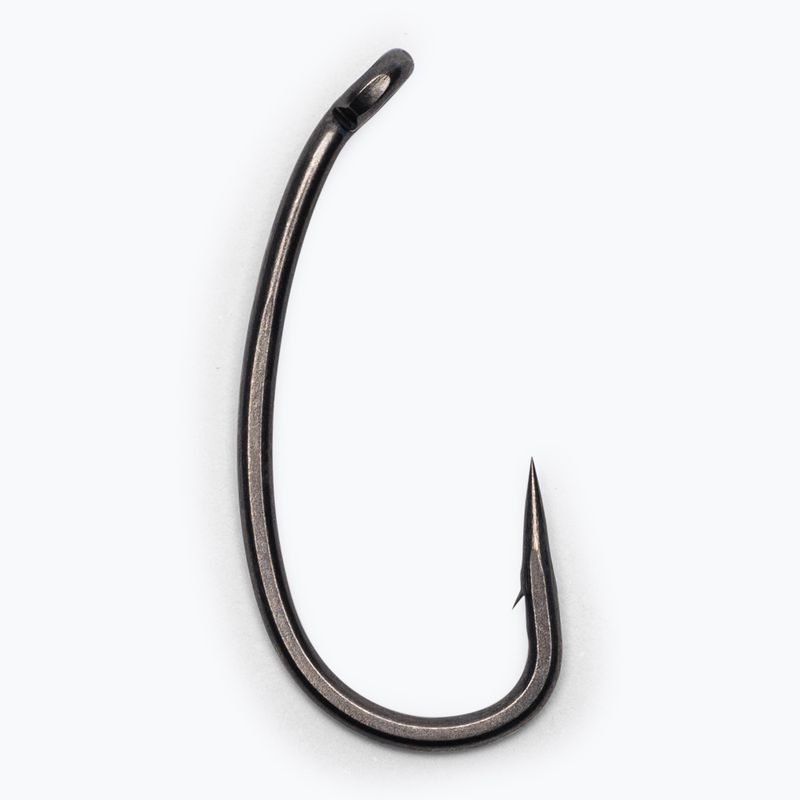 Ridge Monkey Ape-X Ape-X Medium Curve Barbed Hooks 2XX cu ghimpii gri RMT256