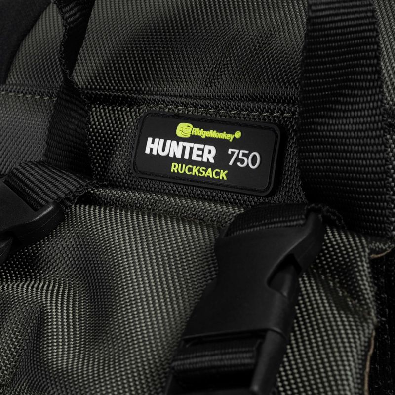 RidgeMonkey Hunter 750 rucsac verde RM505 rucsac de momeală cu barca de momeli 5