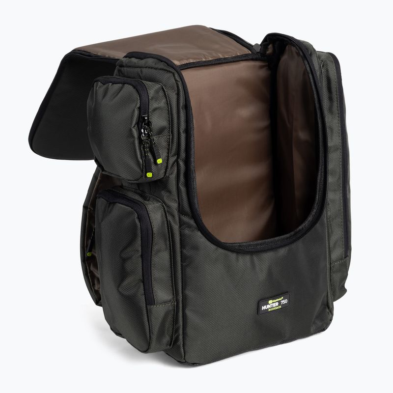 RidgeMonkey Hunter 750 rucsac verde RM505 rucsac de momeală cu barca de momeli 6