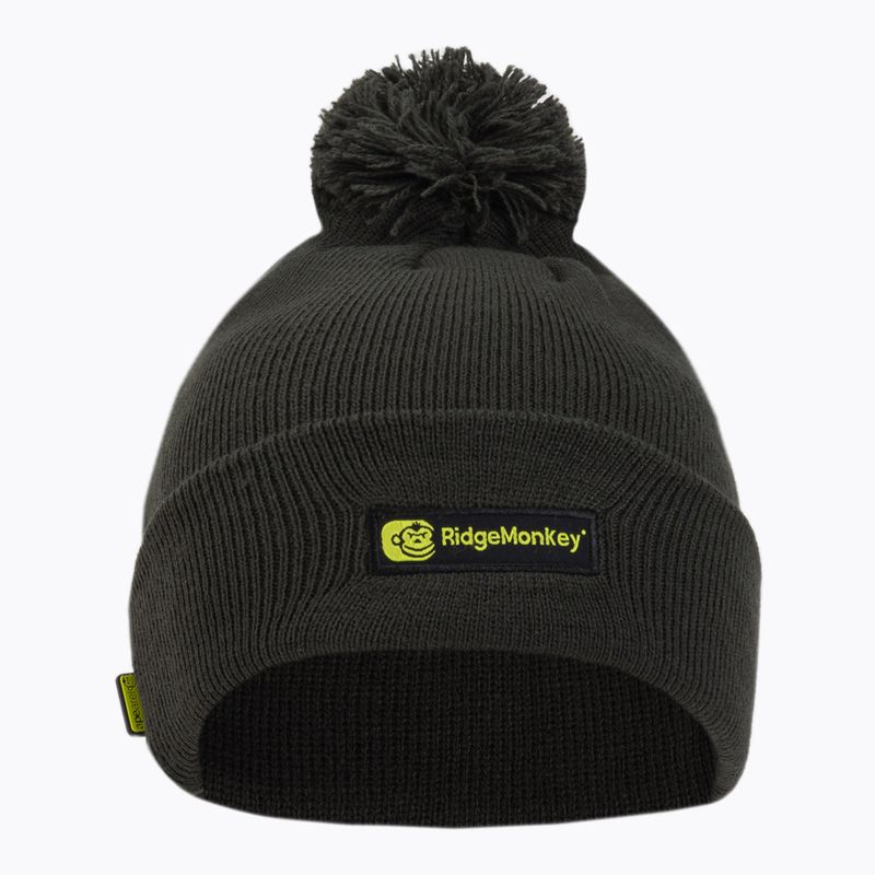 Ridgemonkey pentru bărbați Ridgemonkey Apearel Bobble Beanie Hat verde RM557 2