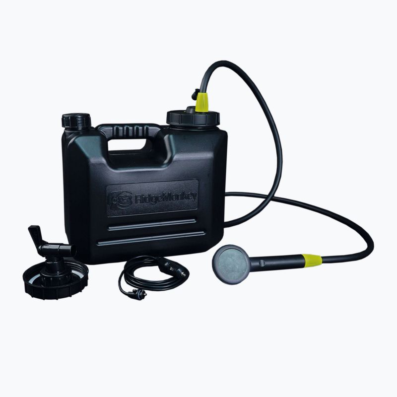 RidgeMonkey Outdoor Power Shower Full Kit duș de camping cu rezervor negru RM OPWS FK