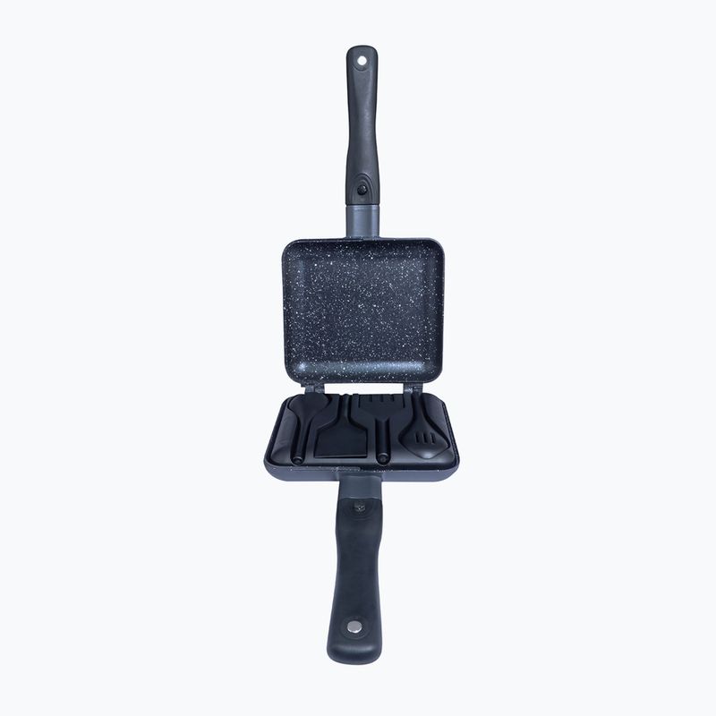 Tigaie prăjitor de sandvișuri RidgeMonkey Connect Sandwich Toaster pan Granite Edition negru RM776 2