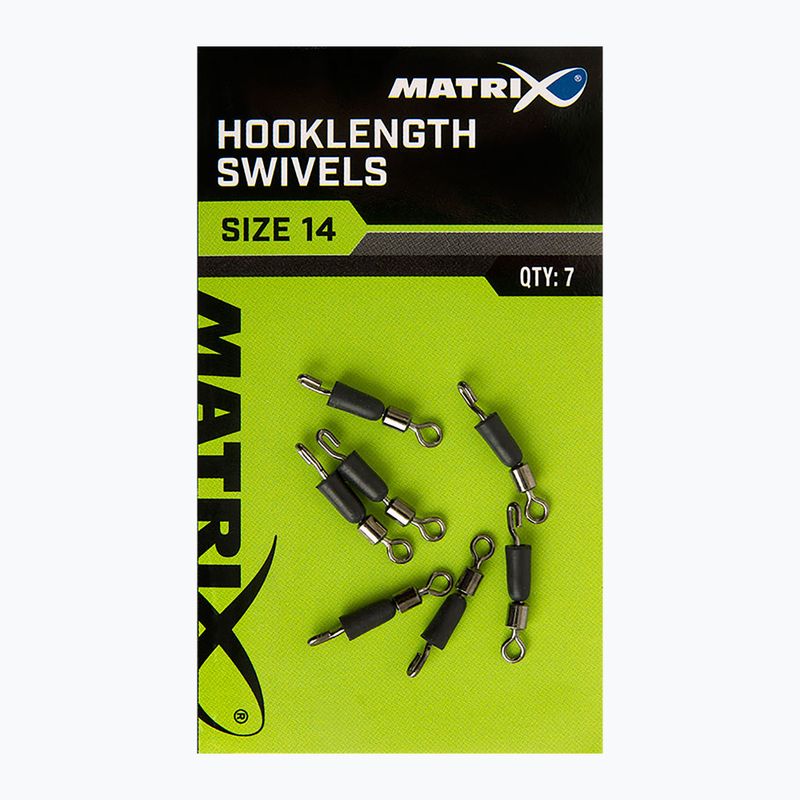 Adaptoare pentru alimentator Matrix Hooklength Swivels Dimensiune 7 buc. argintiu GAC365