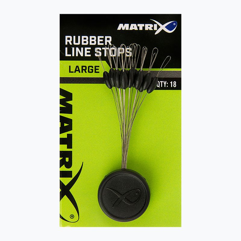 Matrix Rubber Line Stops 18 buc negru GAC369