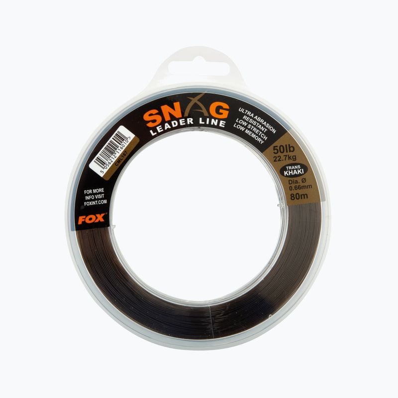 FOX Snag Leader Trans Khaki CML165 FOX Snag Leader Trans Khaki CML165 linie de plumb de împușcat