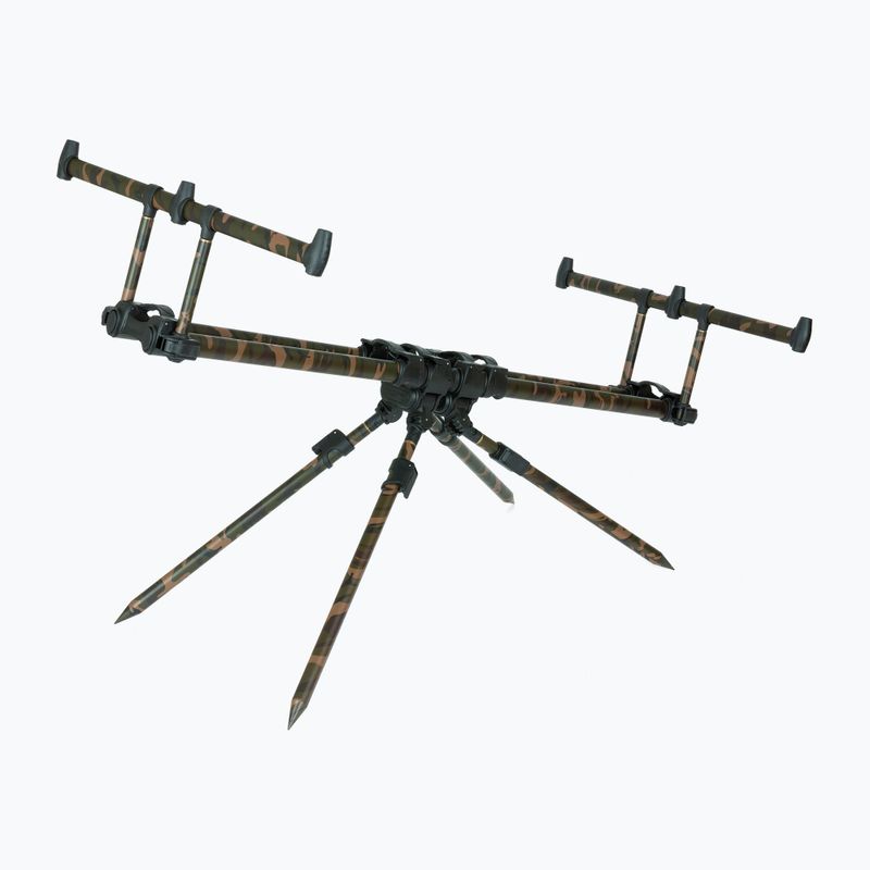 Fox Ranger MK2 CAMO Pod maro/negru cu 4 suporturi pentru tije CRP040 2