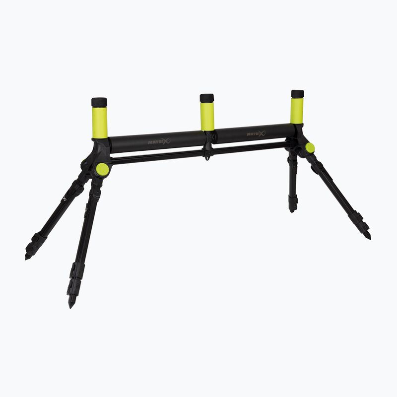 Mulinetă pentru undiță de pescuit Matrix Freeflow MKII Double Roller negru/galben GRO005