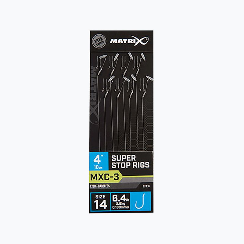 Matrice MXC-3 Barbless Super Stop lideri de metode 8 buc transparent GRR058