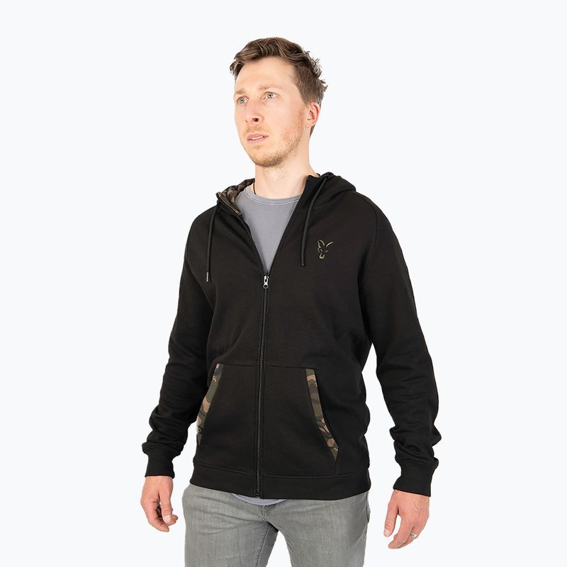 Fox International LW Zip Zip Hoody pulover de pescuit negru CFX135