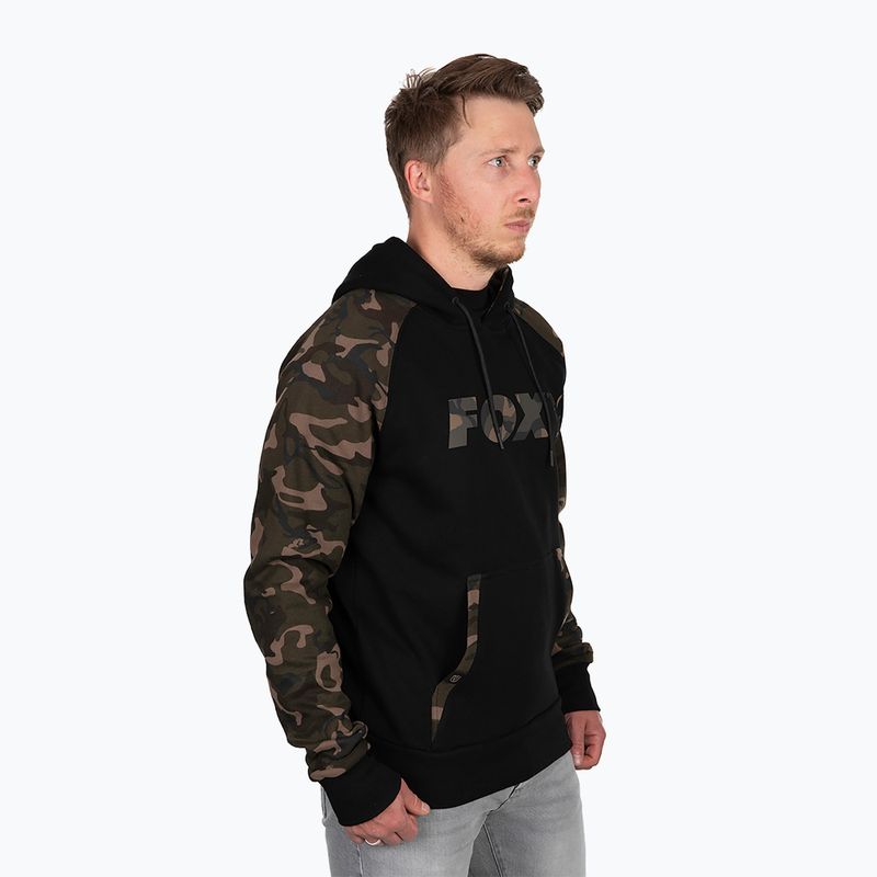 Bluză Fox International Raglan Hoody black/camo 3