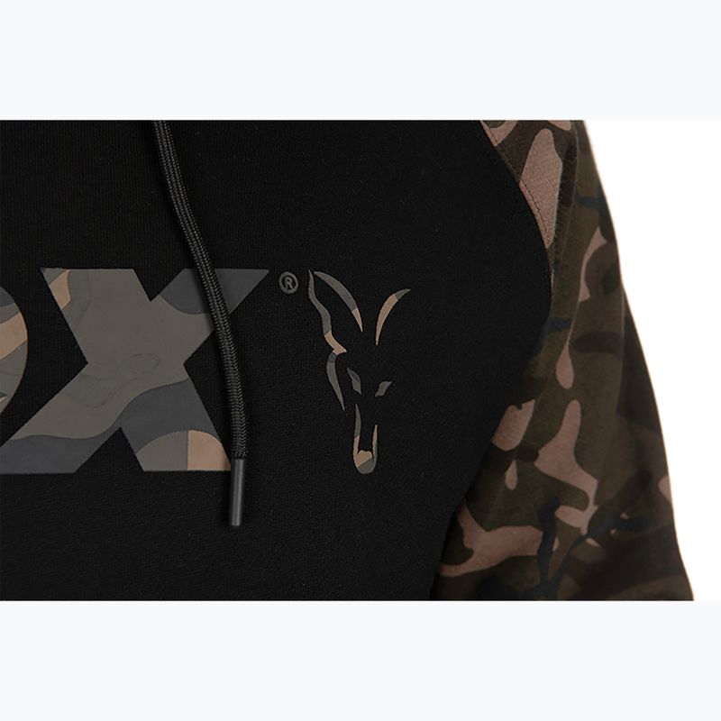 Bluză Fox International Raglan Hoody black/camo 5