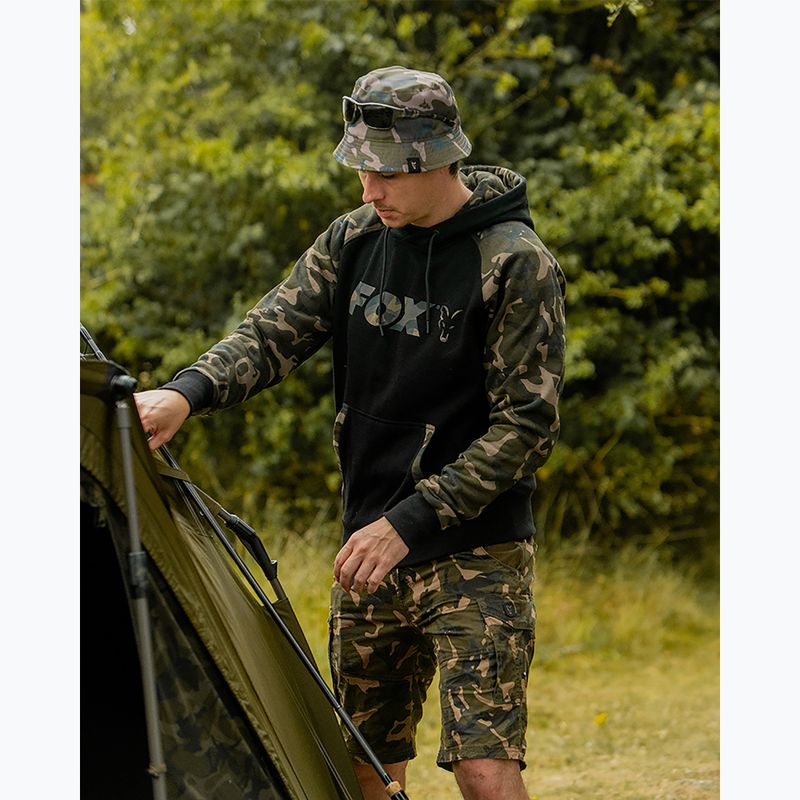 Bluză Fox International Raglan Hoody black/camo 6