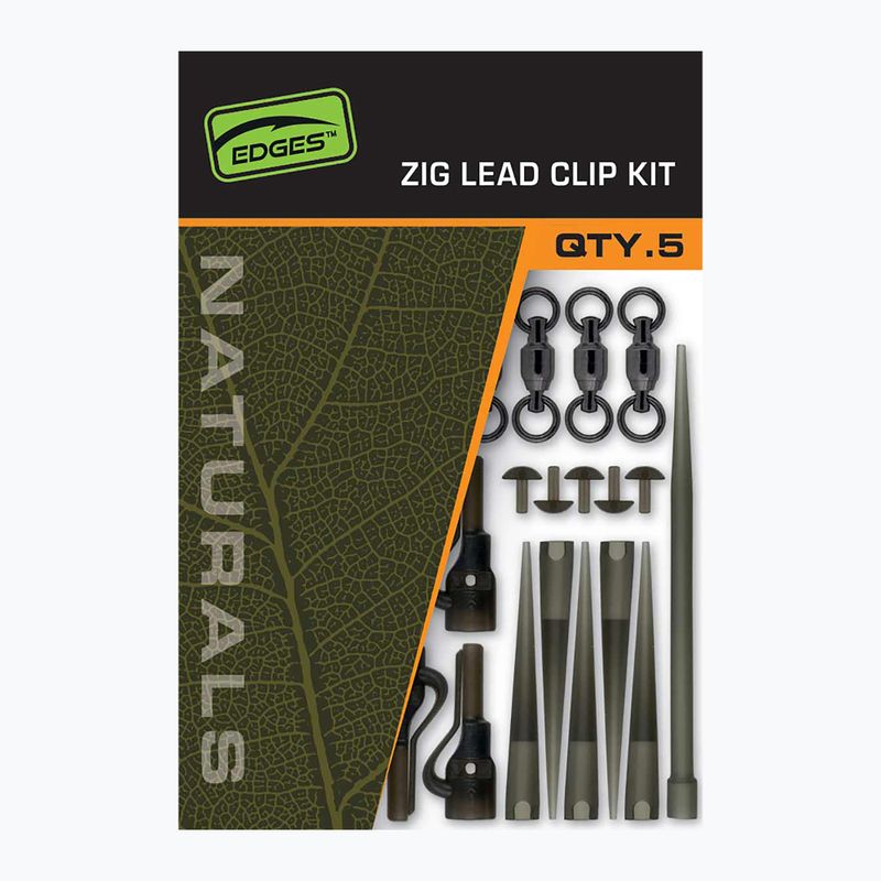 Clemă de siguranță Fox International Naturals Zig Lead Clip Kit