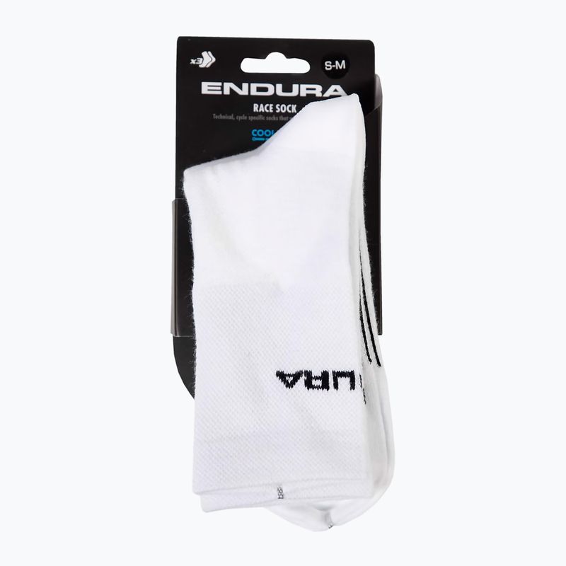 Șosete de ciclism pentru bărbați Endura Coolmax Race 3-pak white/multi 4