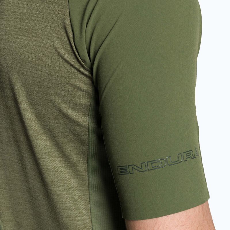 Tricou de ciclism pentru bărbați Endura GV500 Reiver S/S olive green 4