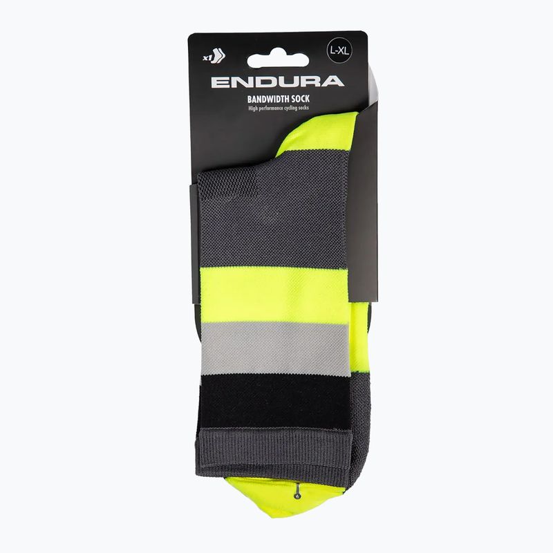 Șosete de ciclism pentru bărbați Endura Bandwidth hi-viz yellow 5