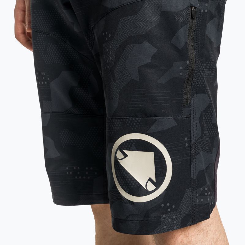 Pantaloni scurți de ciclism pentru bărbați Endura Singletrack II Short black camo 3