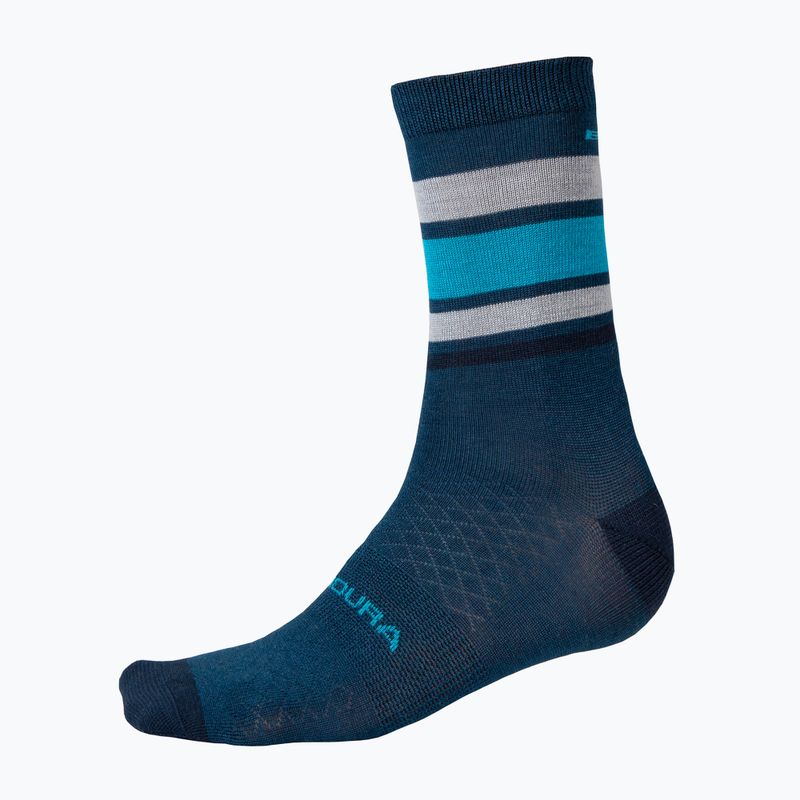 Șosete de ciclism Endura BaaBaa Merino Stripe blueberry