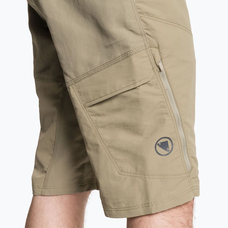 Pantaloni scurți de ciclism pentru bărbați Endura Hummvee Short mushroom 4