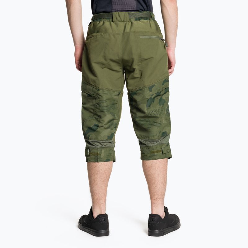 Pantaloni scurți de ciclism pentru bărbați Endura Hummvee 3/4 olive camo 2