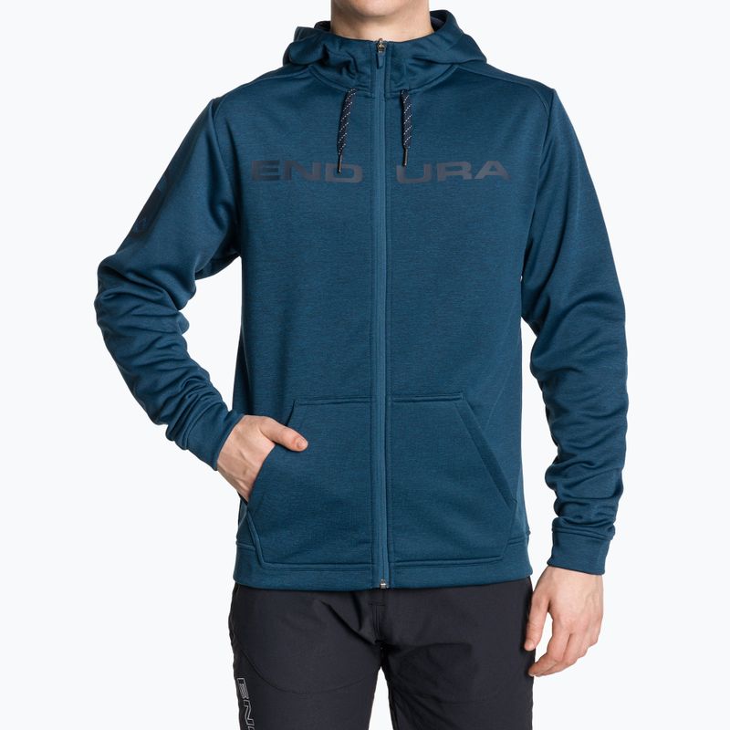 Bluză de ciclism pentru bărbați Endura Hummvee Hoodie bluberry