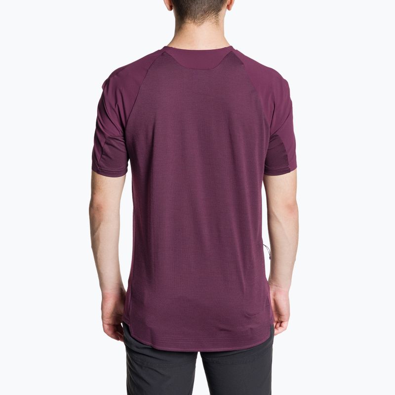 Tricou de ciclism pentru bărbați Endura GV500 Foyle Tech aubergine 2