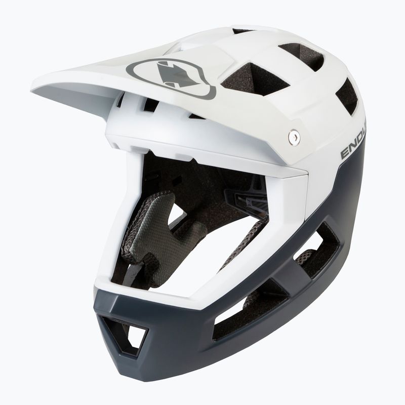 Cască de bicicletă Endura Singletrack Full Face white